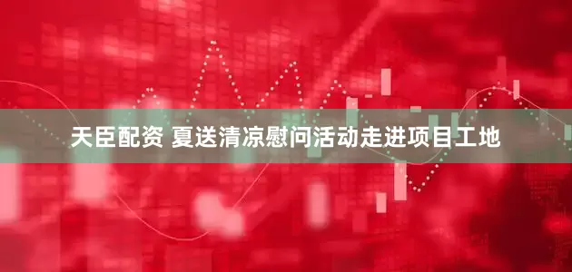 天臣配资 夏送清凉慰问活动走进项目工地