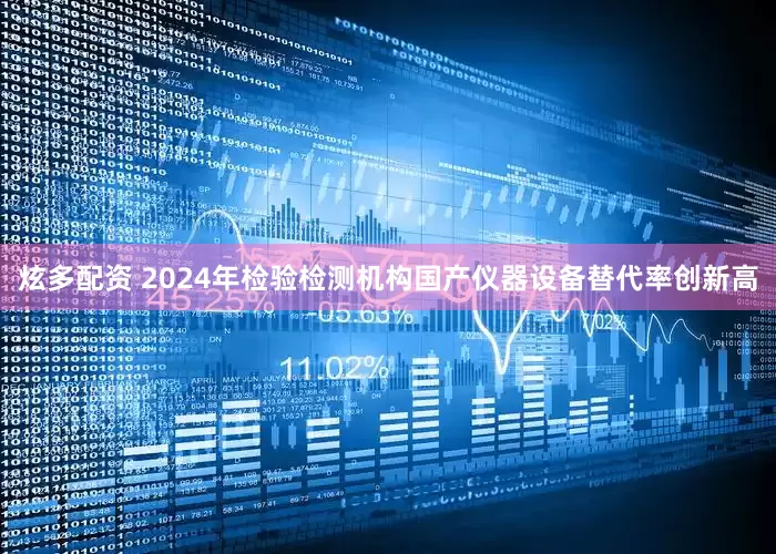 炫多配资 2024年检验检测机构国产仪器设备替代率创新高